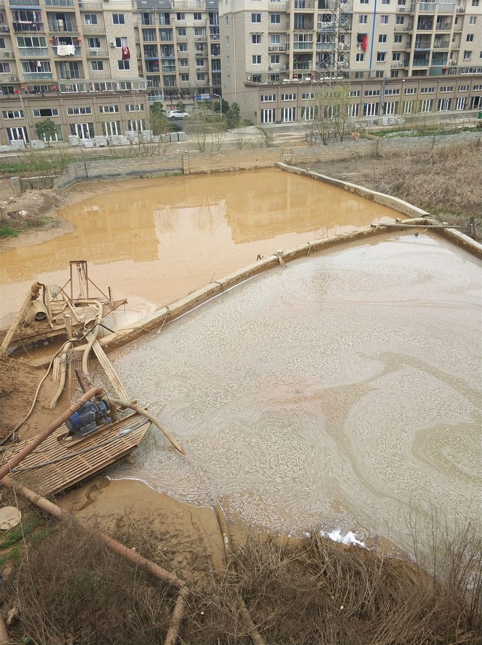 浉河沉淀池淤泥清理-厂区废水池淤泥清淤